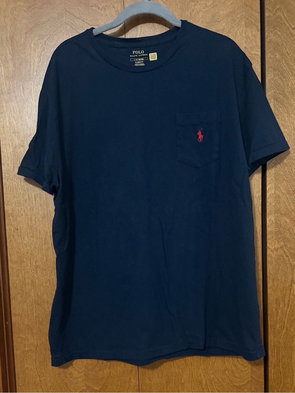 Polo by Ralph Lauren Navy Pocket Tee Men’s Large